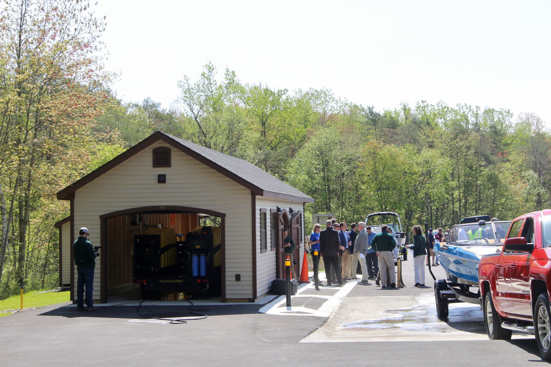 Adirondack Welcome center boat station
